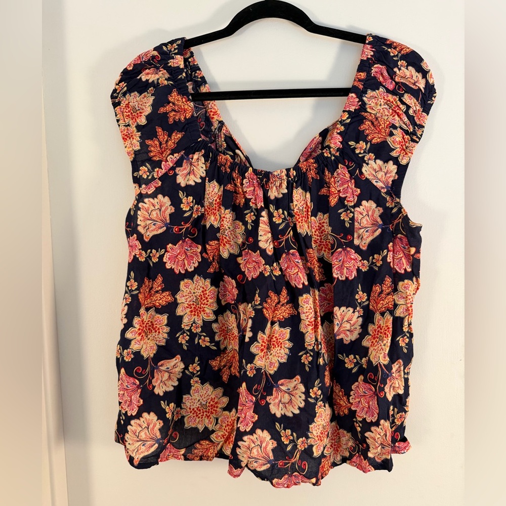 OLD NAVY Floral Sleeveless Top, Size L